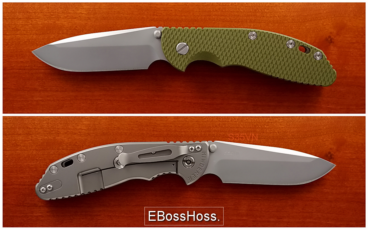 Rick Hinderer XM24 Spanto Beadblast Finish EBossHoss Knives